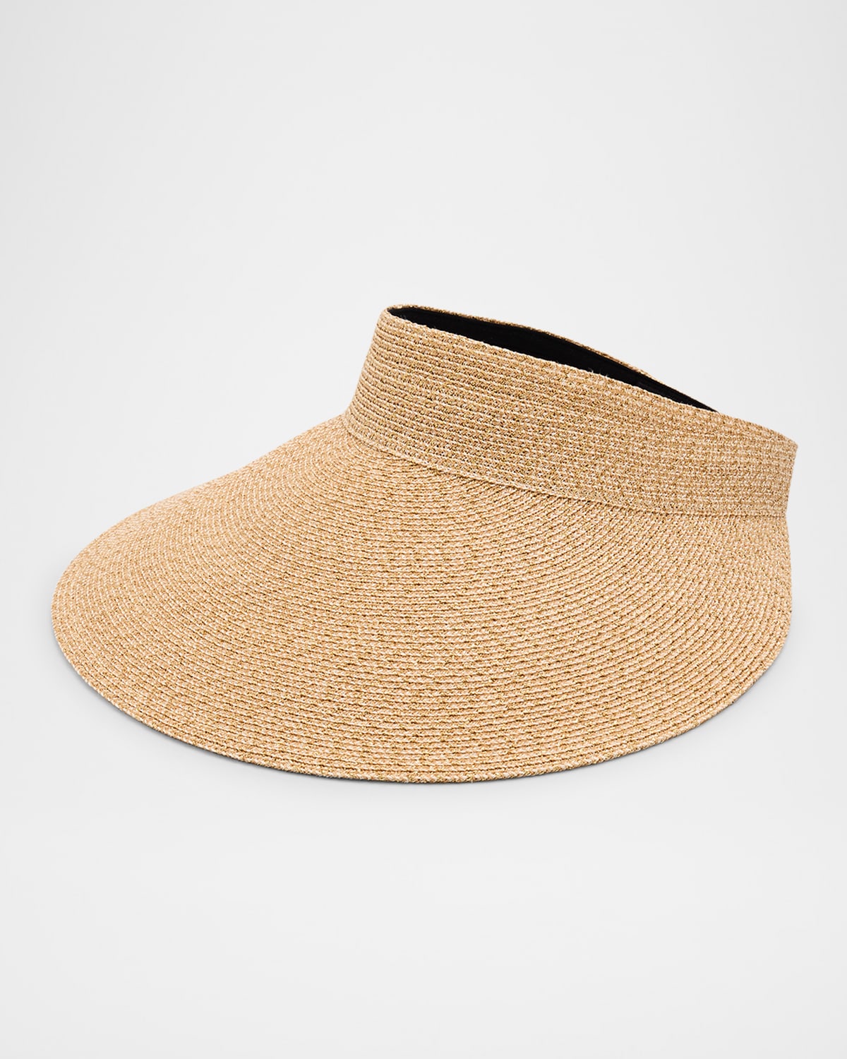 Eugenia Kim Trixie Wide Brim Packable Visor In Sand Gold