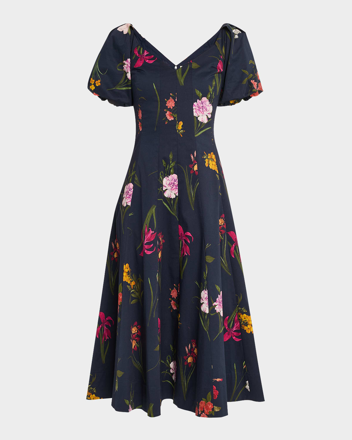 Sachin & Babi Magnolia Dress In Dark Midnight Bouquet