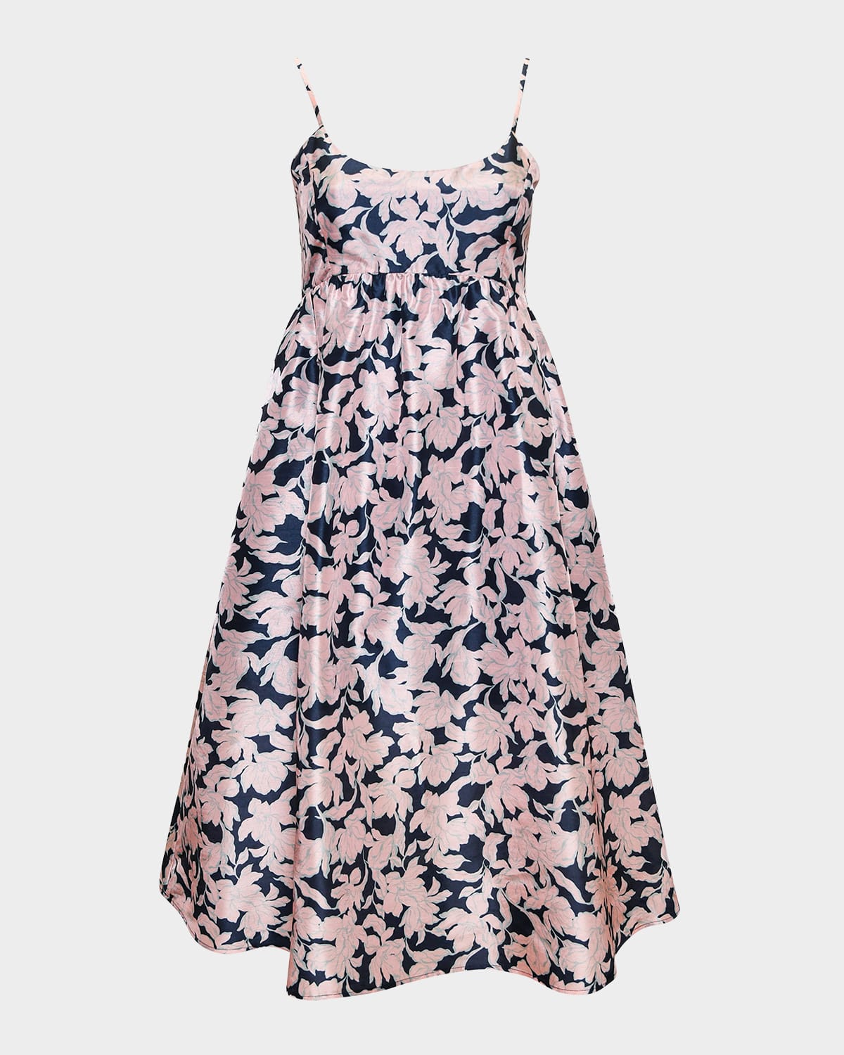 HUTCH BRIXTON SLEEVELESS FLORAL-PRINT MIDI DRESS 