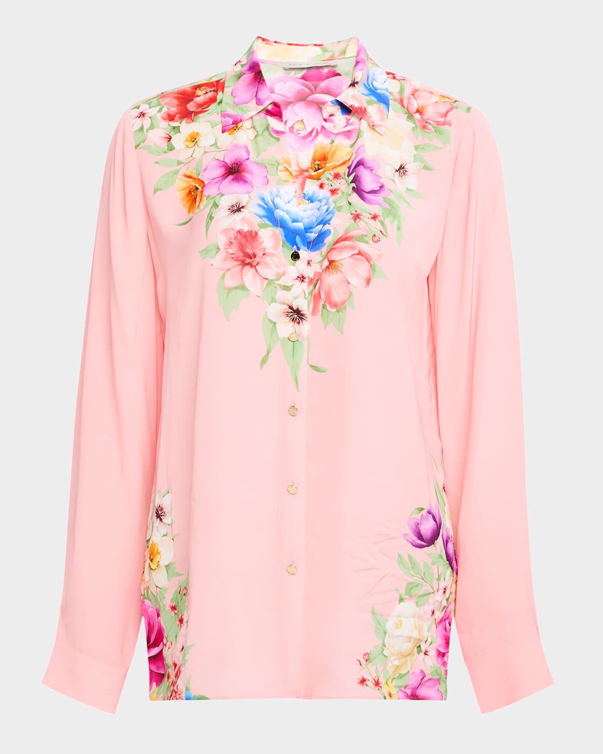 The Madeline Floral-Print Silk Blouse