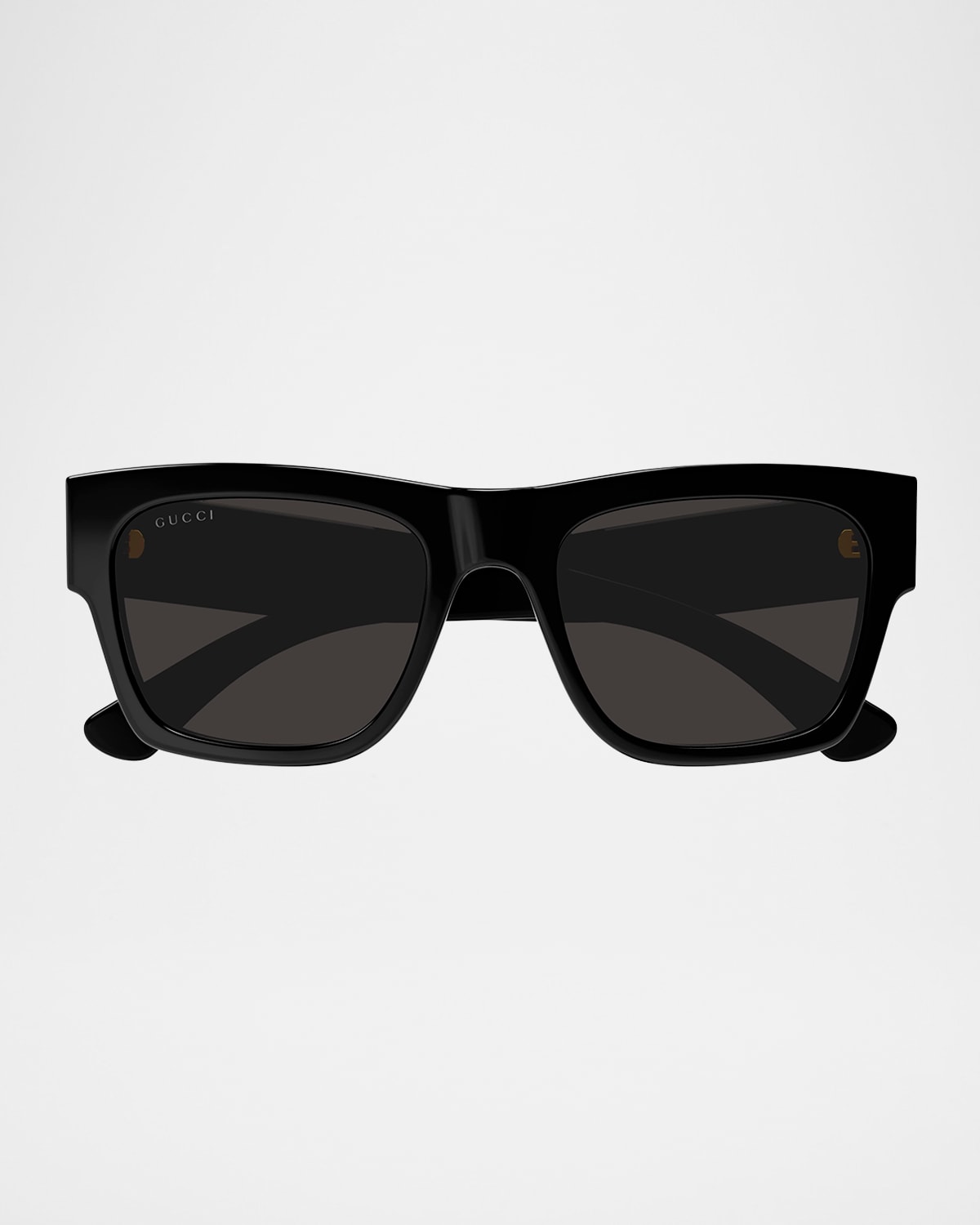 Gucci Men's Gg1793sm Rectangle Acetate Sunglasses In Black