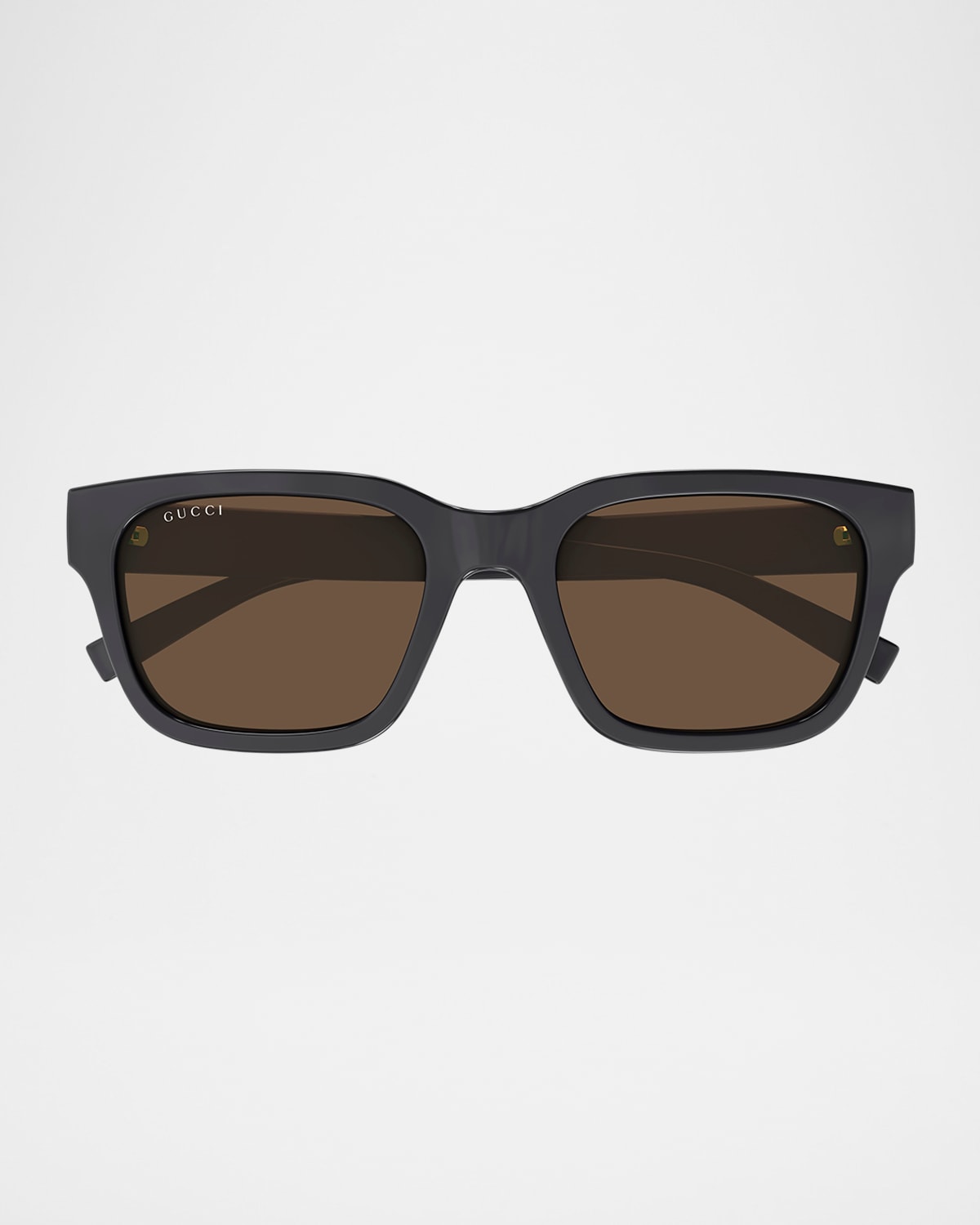 Gucci Men's Gg1857sm Plastic Rectangle Sunglasses In Grey