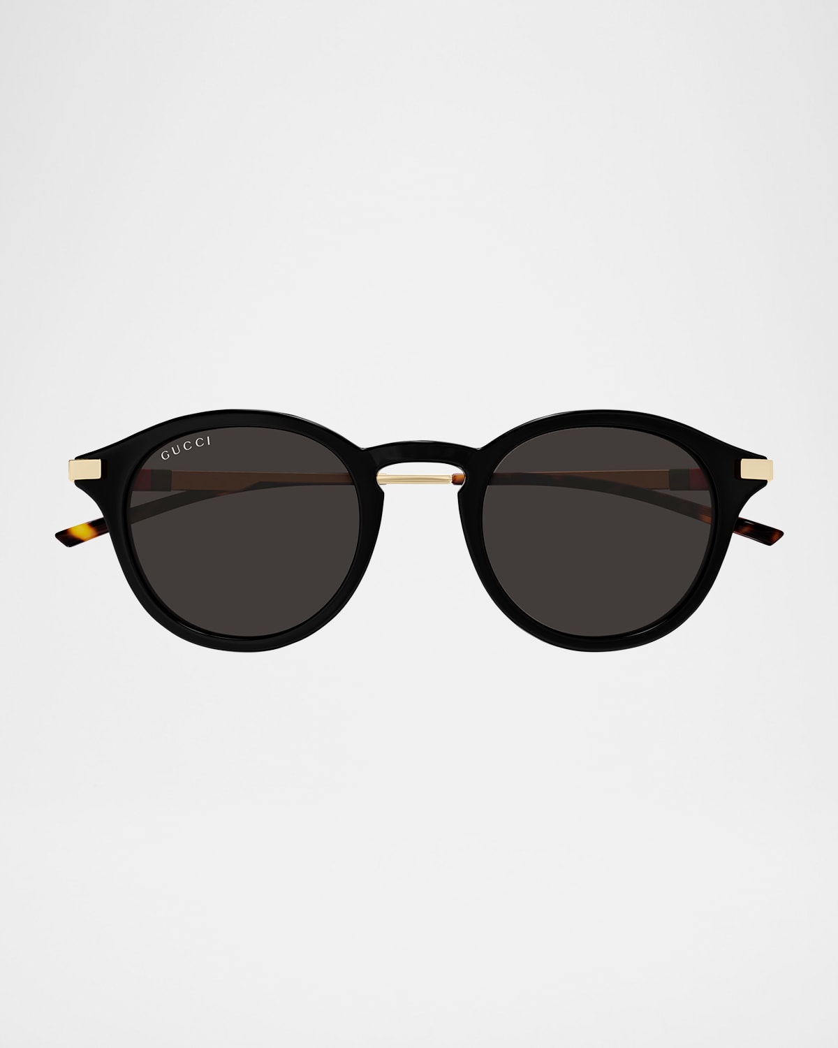 Gucci Panthos Sunglasses In Shiny Solid Black