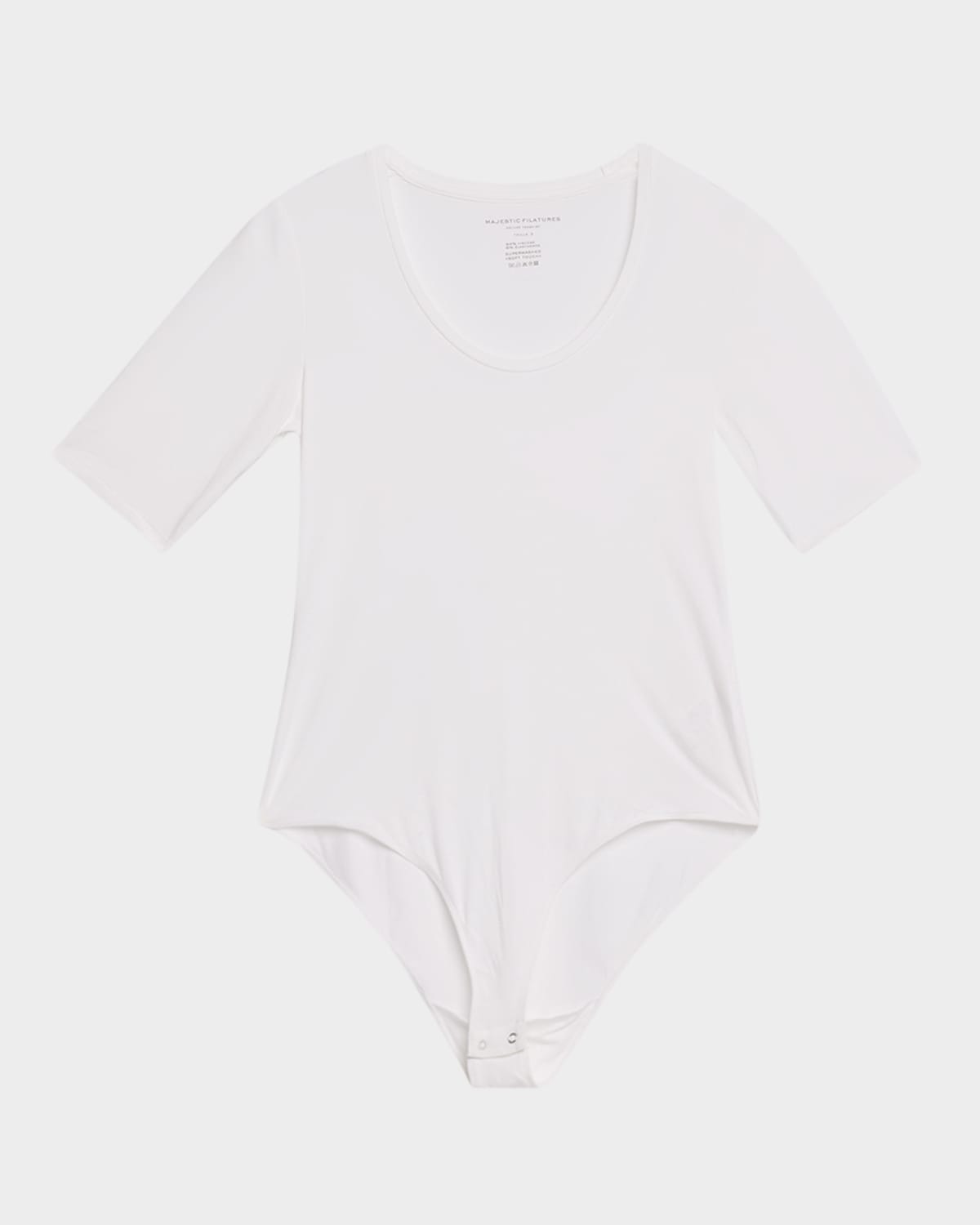 MAJESTIC SOFT TOUCH SCOOP-NECK BODYSUIT 