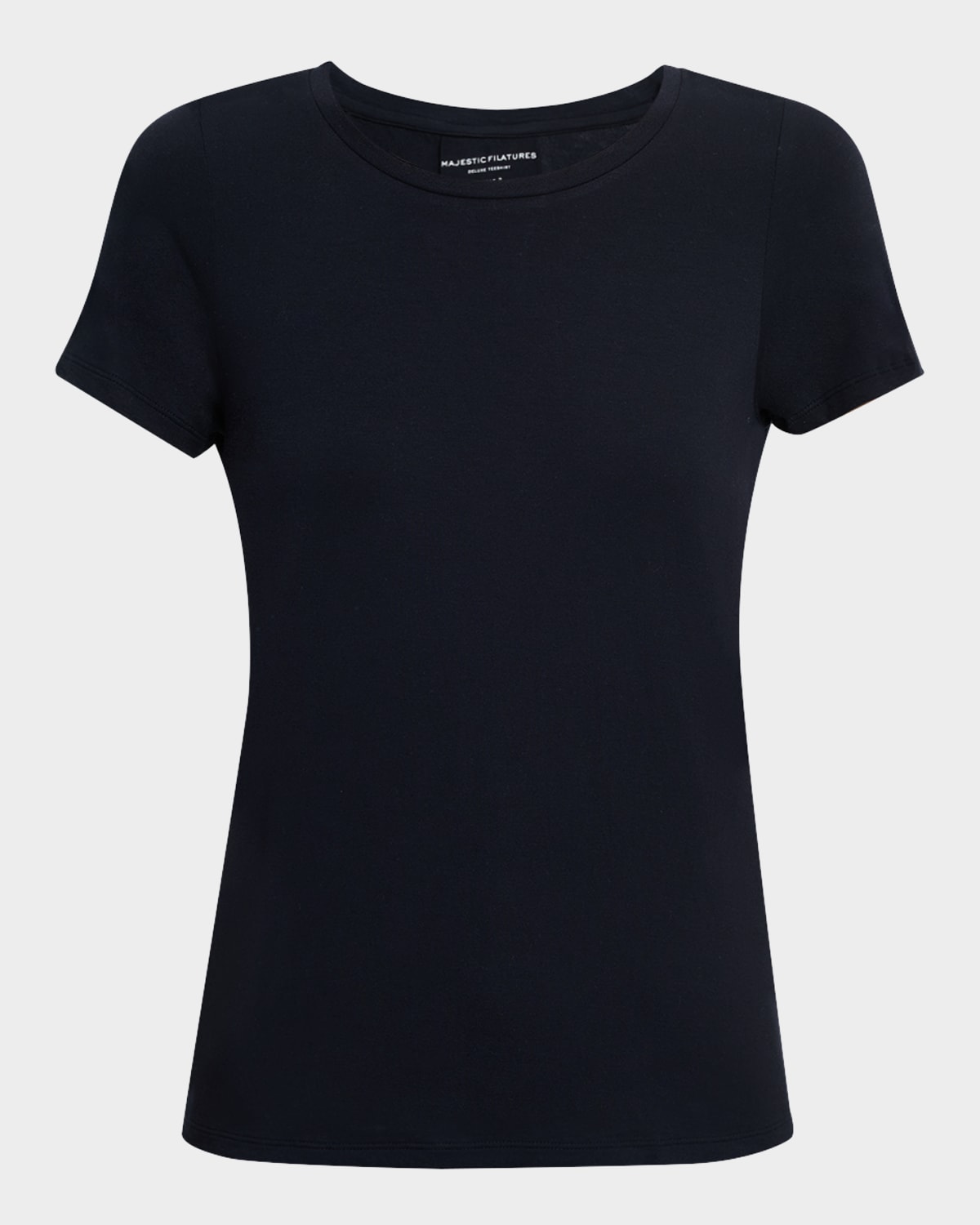 Majestic Filatures Woman T-shirt Midnight Blue Size 1 Cotton In Marine