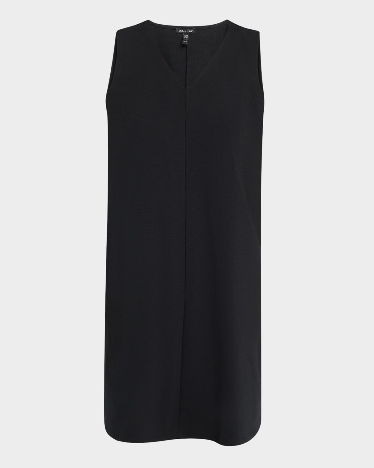 Eileen Fisher Sleeveless Ponte Shift Dress In Black