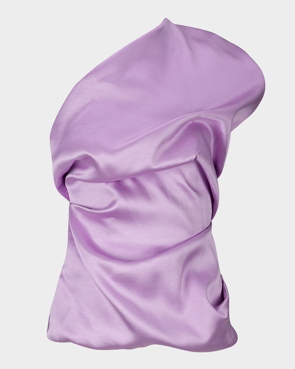 MARQUES' ALMEIDA DRAPED HEAVY SATIN SLEEVELESS TOP