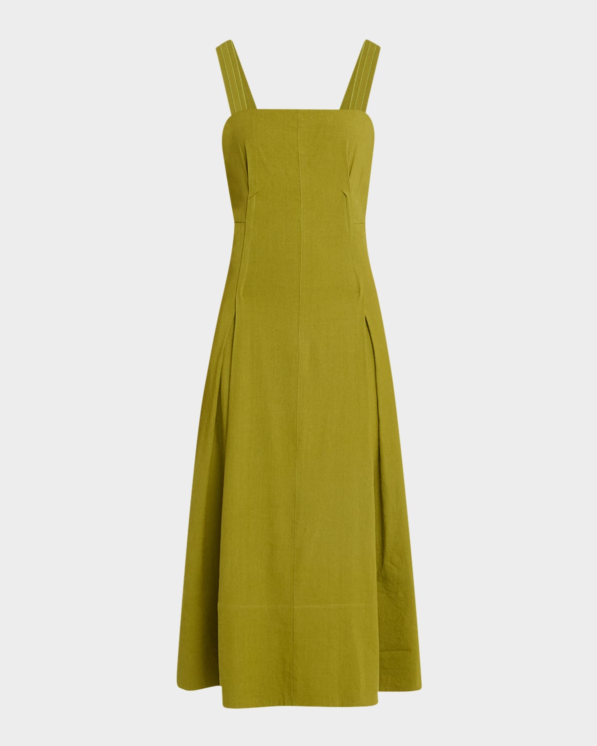 Vince Sleeveless Linen-blend Cami Dress