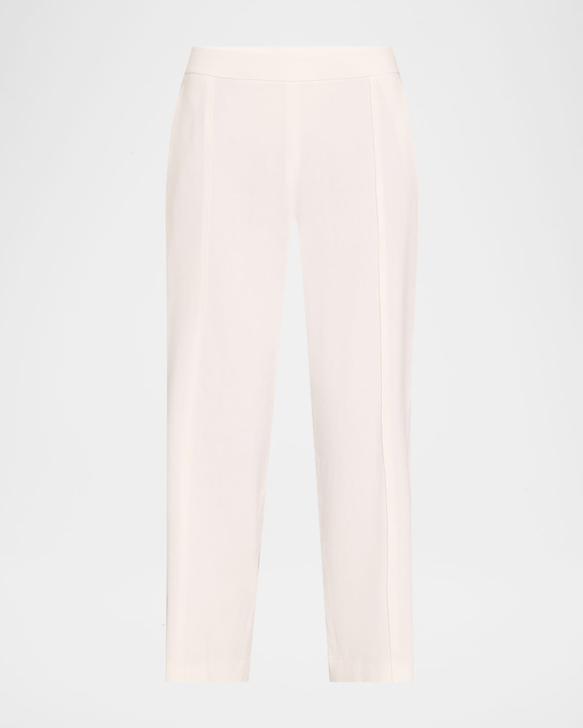 Vince Pintuck Linen Blend Tapered Trousers In Pale Nut