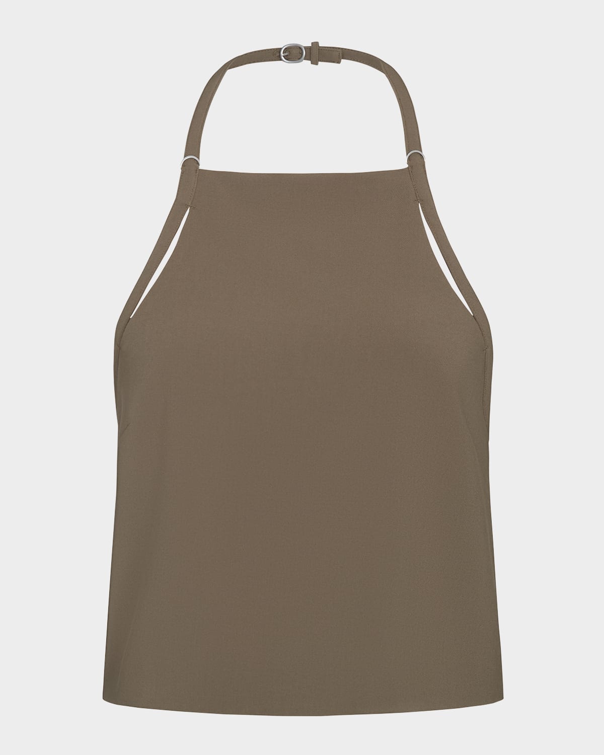 Vince Apron Halter Top In Oak Moss