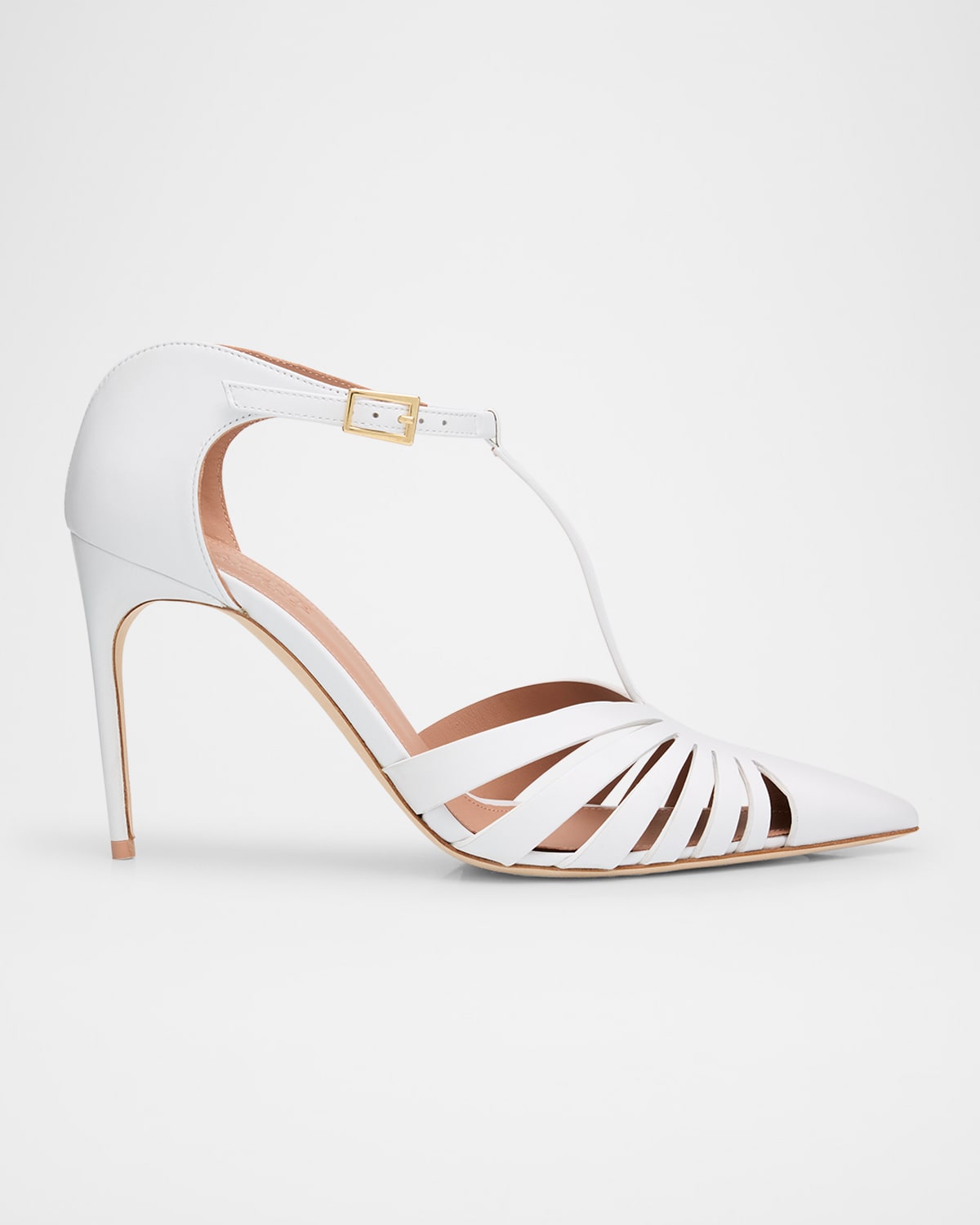 Shop Malone Souliers Jennifer Cutout T-strap Mule Pumps