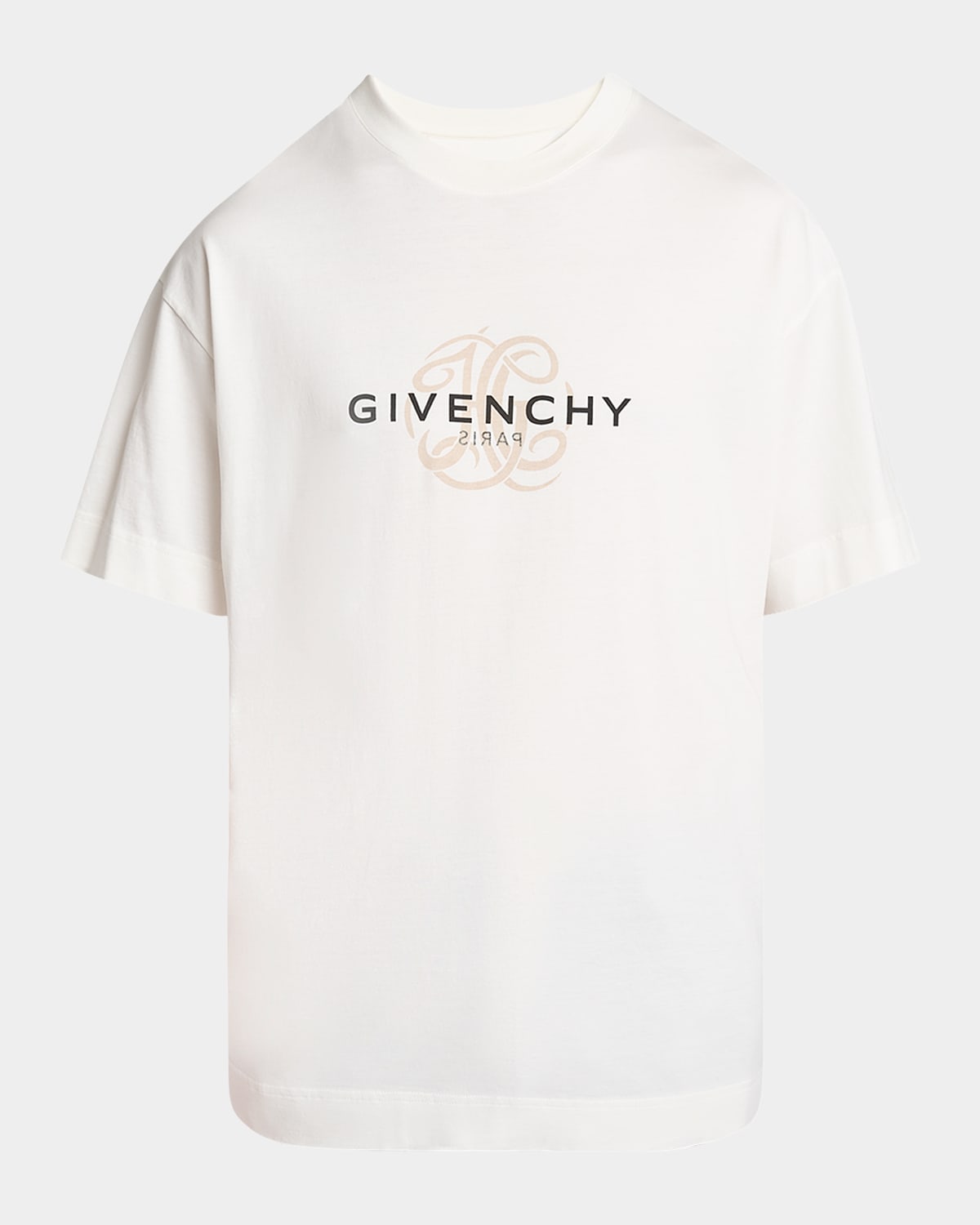 Shop Givenchy Men's Regular-fit Reverse T-shirt In Off White