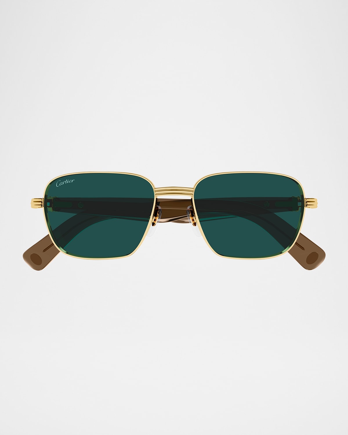 Cartier Première De  Rectangular Sunglasses In Gold