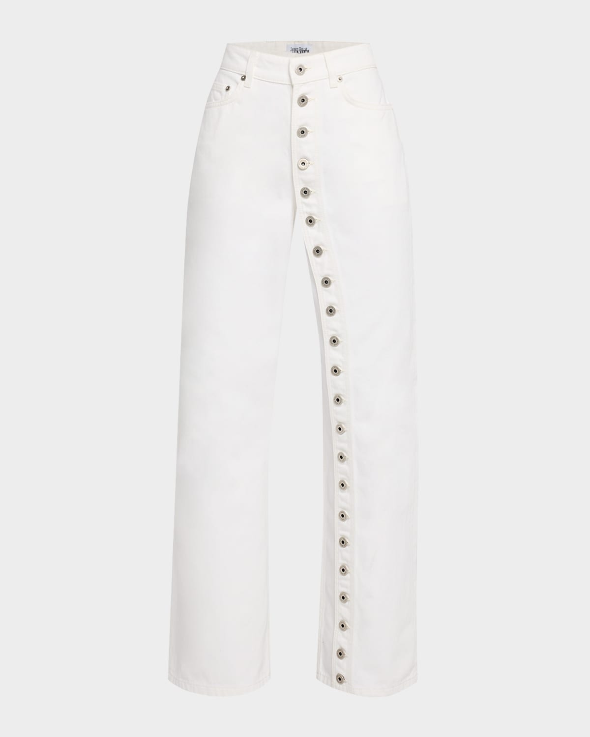JEAN PAUL GAULTIER DENIM JEAN WITH BUTTONS DETAILS 