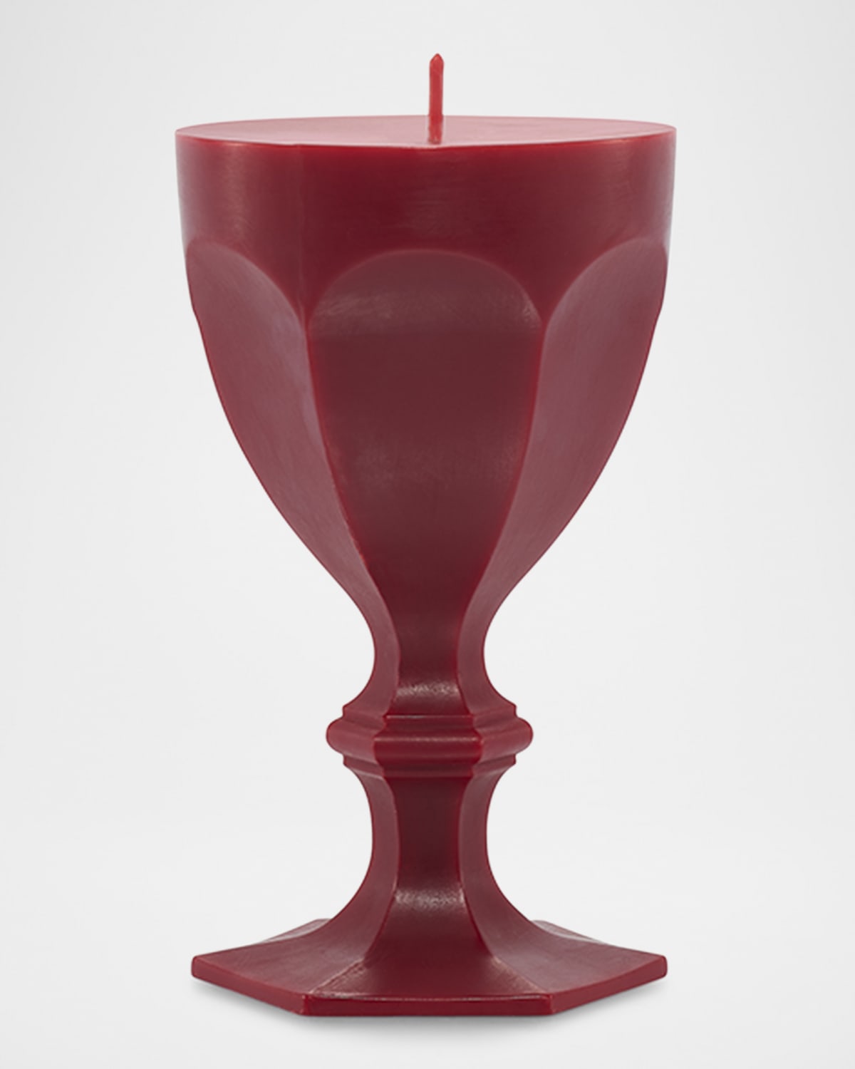 Baccarat Harcourt Glass Candle In Red