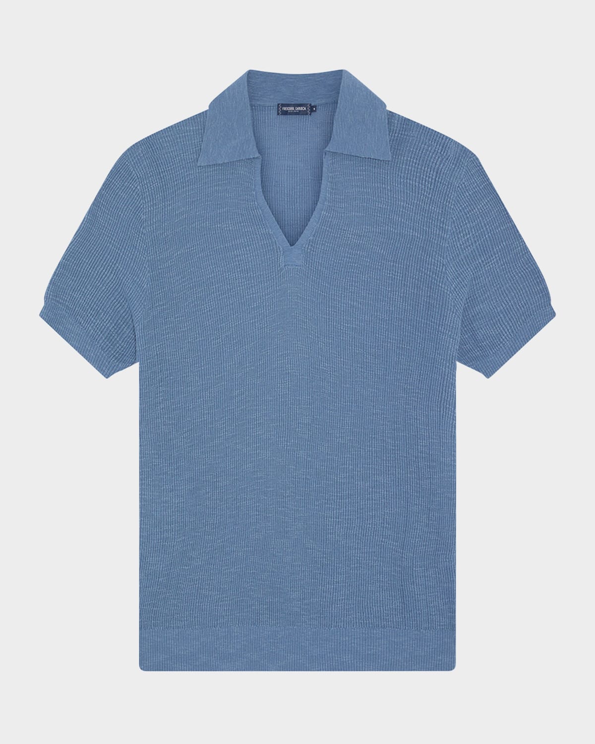 Men's Joaquim Ribbed Johnny Collar Polo Shirt