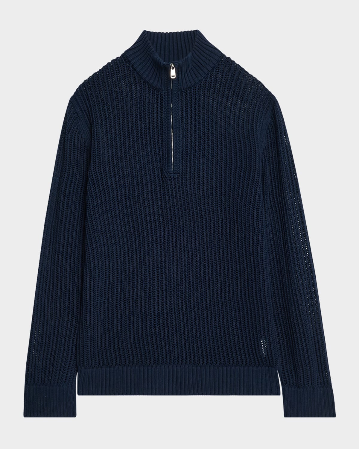 Men's Maximo Cotton Knit Quarter-Zip Sweater