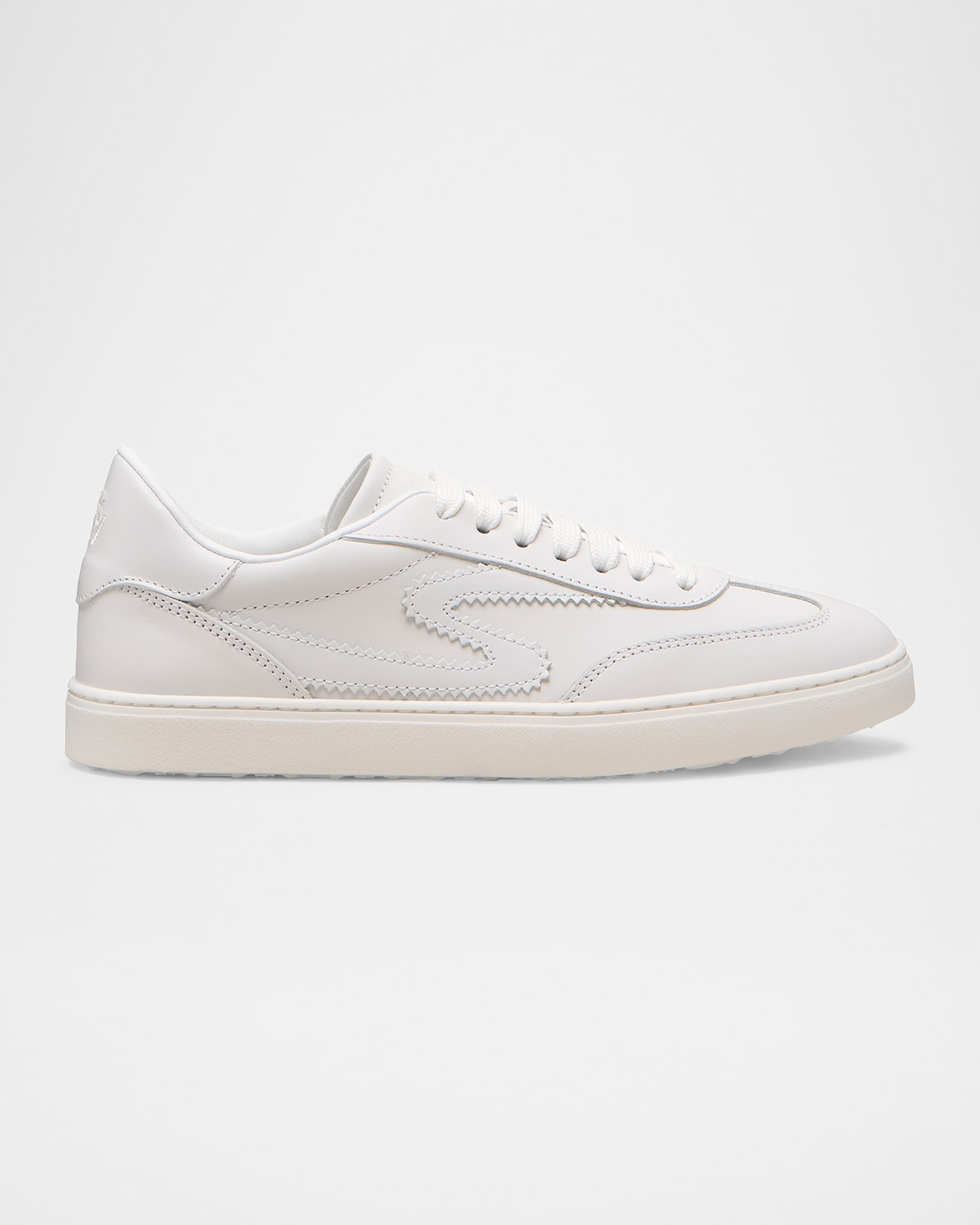 STUART WEITZMAN RUNAROUND LEATHER LOW-TOP SNEAKERS 