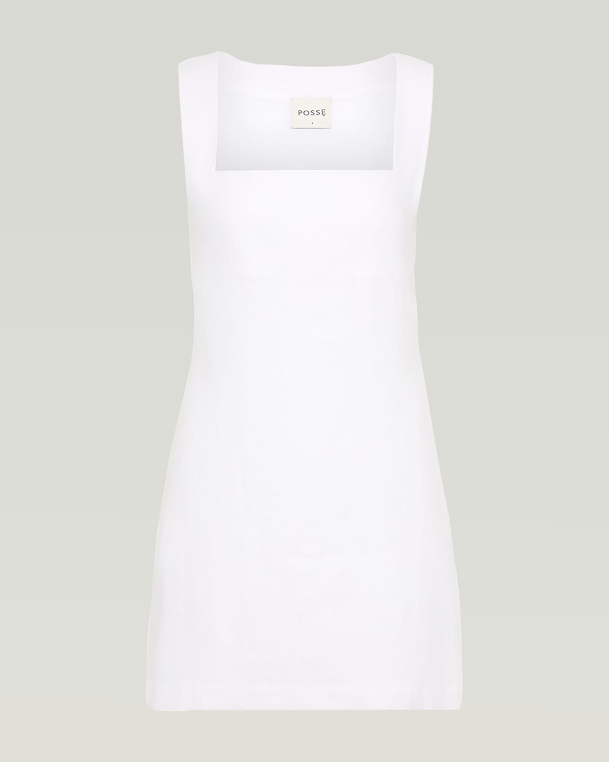 Posse Alice Linen Mini Dress In White