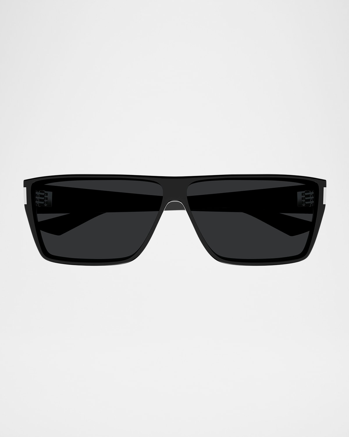 Saint Laurent Men's Sl 757m Acetate Rectangle Sunglasses In Black