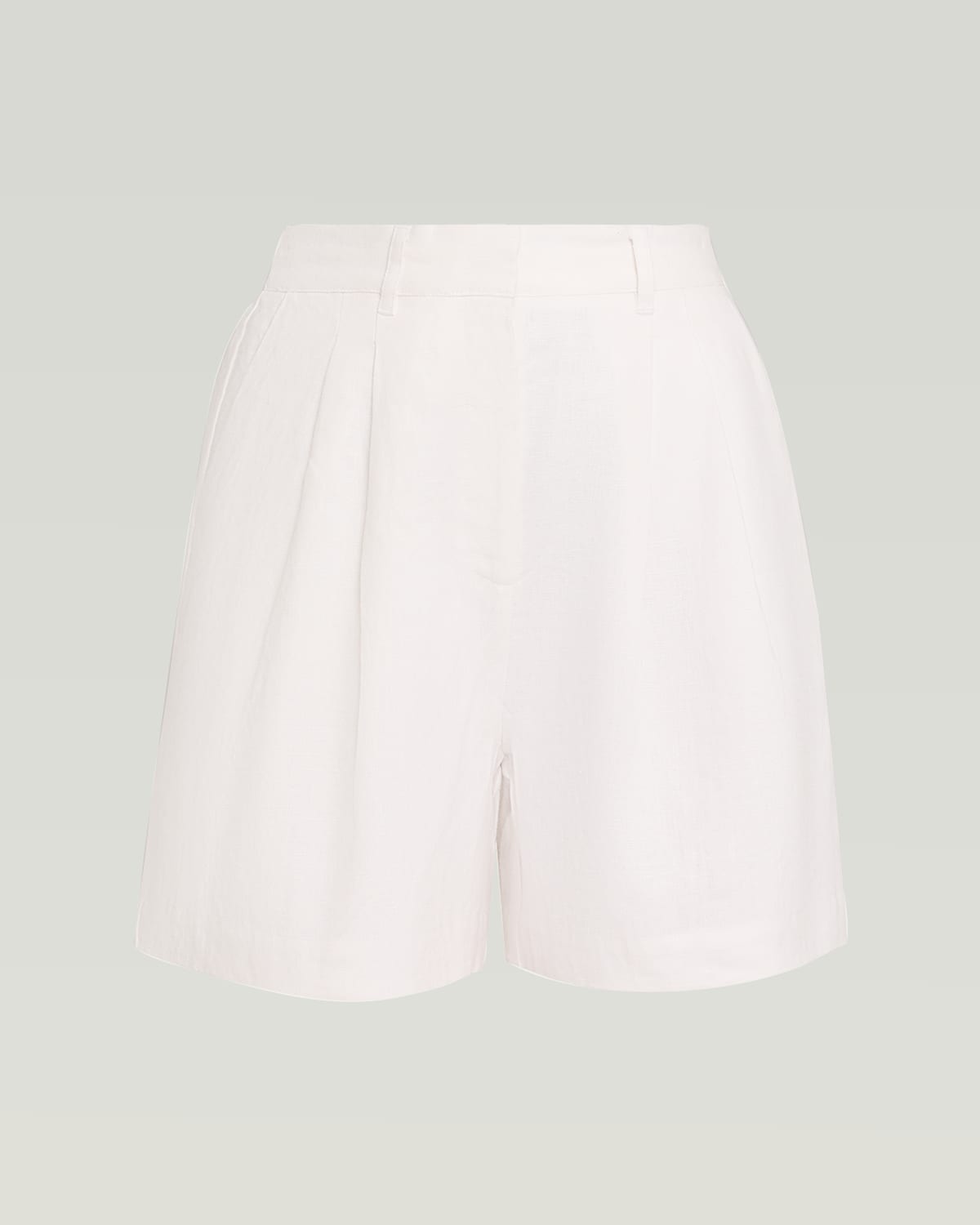 Posse Marchello Linen Shorts In White
