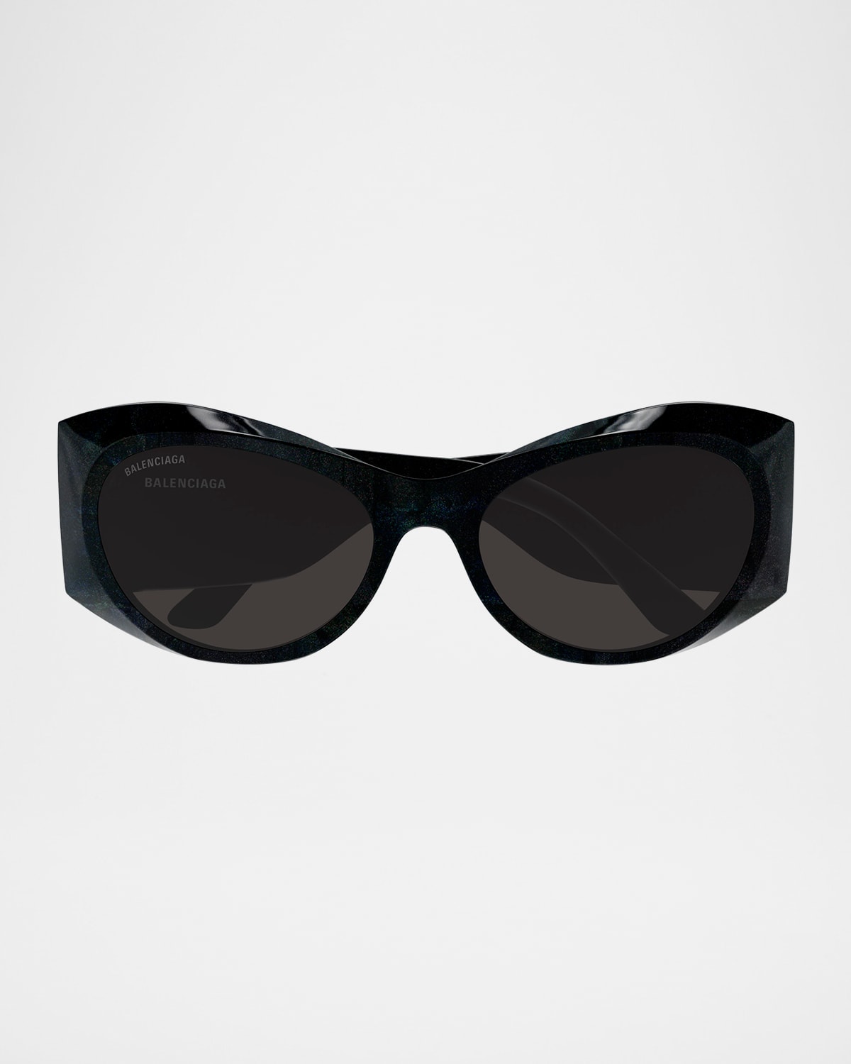 Balenciaga Bb0394s Acetate Butterfly Sunglasses In Black