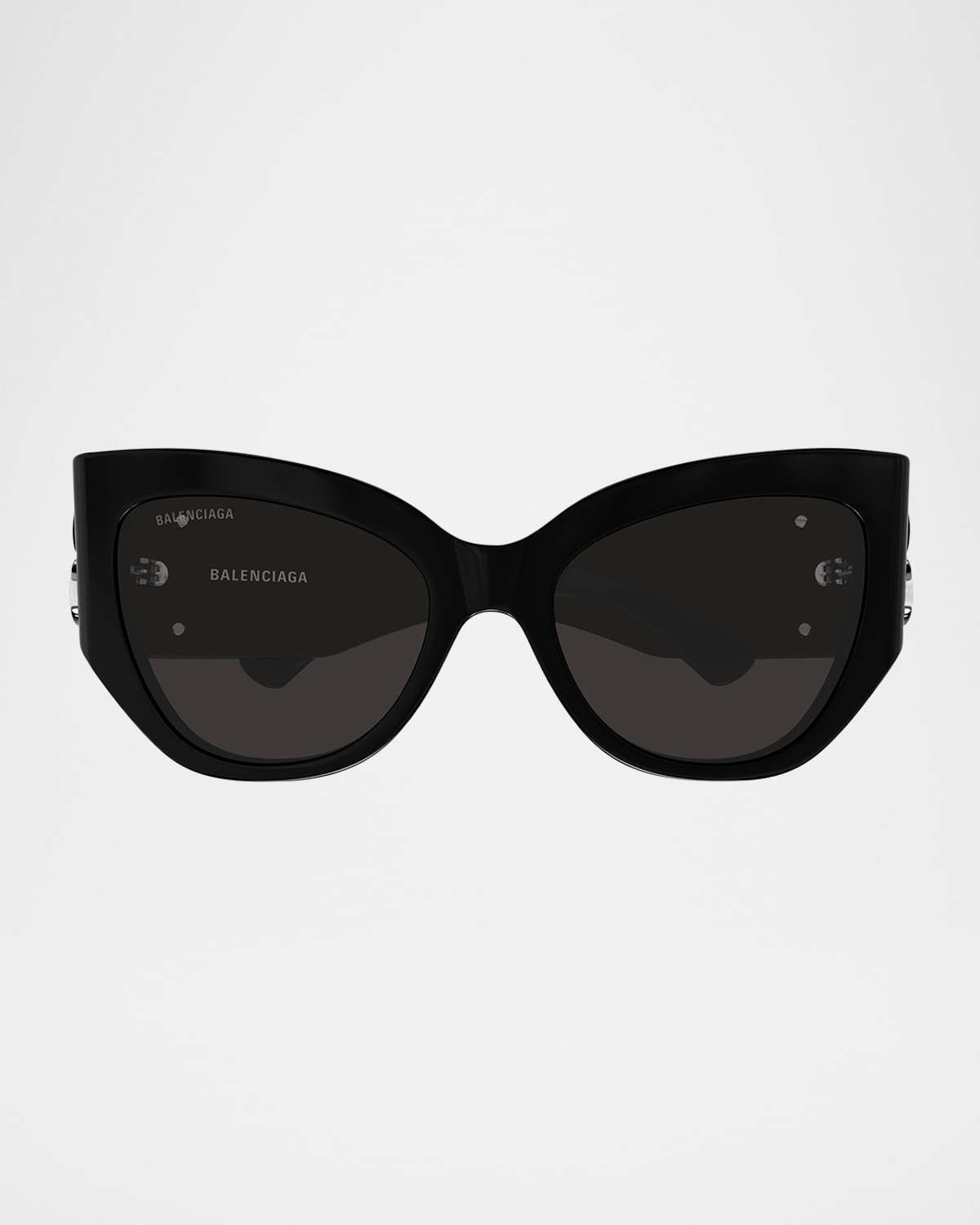 Balenciaga Bb0322s Bb Logo Butterfly Sunglasses In Black