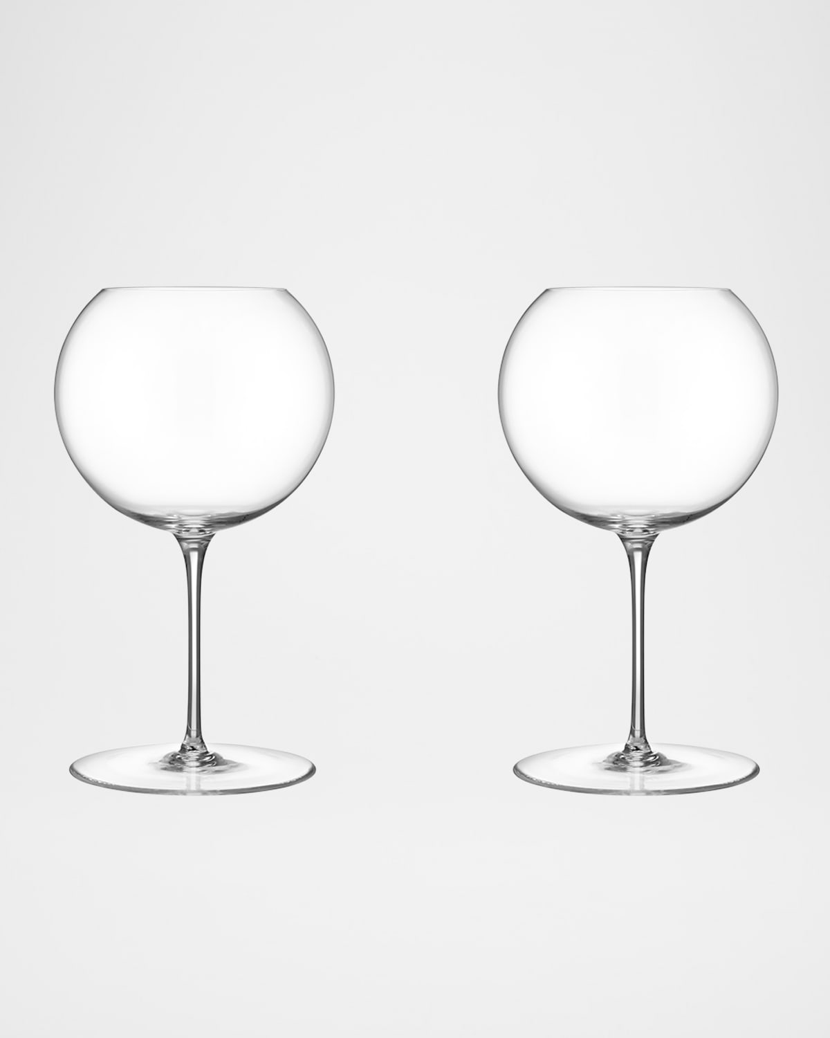 Orrefors Geometry 24.5 Oz. Red Wine Glasses, Set Of 2 In Crystal