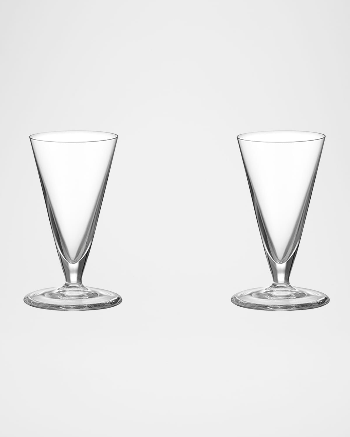 Orrefors Geometry 2 Oz. Snaps Glasses, Set Of 2 In Crystal