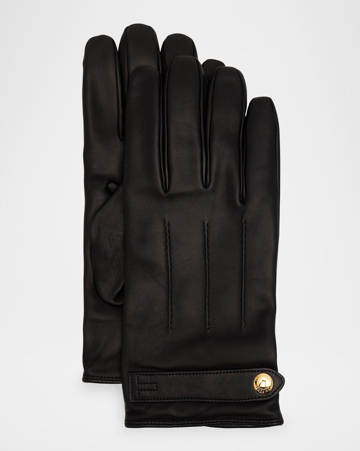 Tom Ford Men's Leather Wrist-strap Gloves