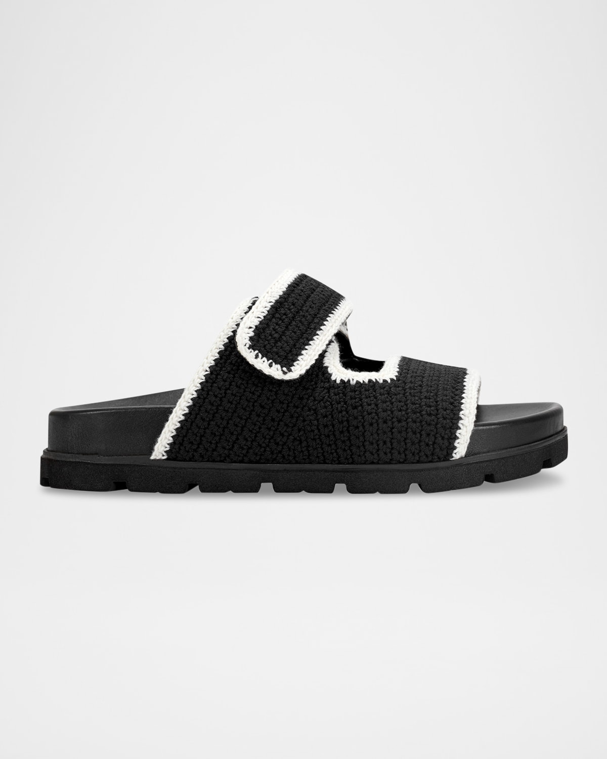 Marc Fisher Ltd Brinley Crochet Grip Sporty Slide Sandals