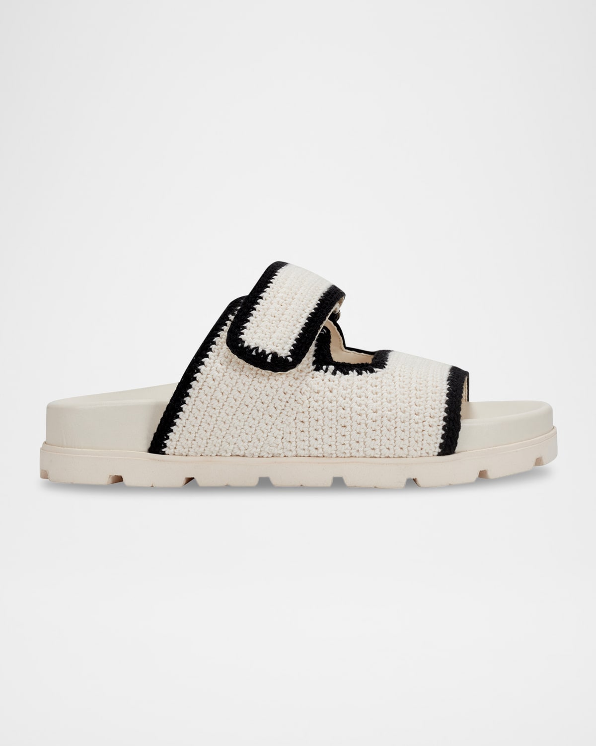 Marc Fisher Ltd Brinley Crochet Grip Sporty Slide Sandals