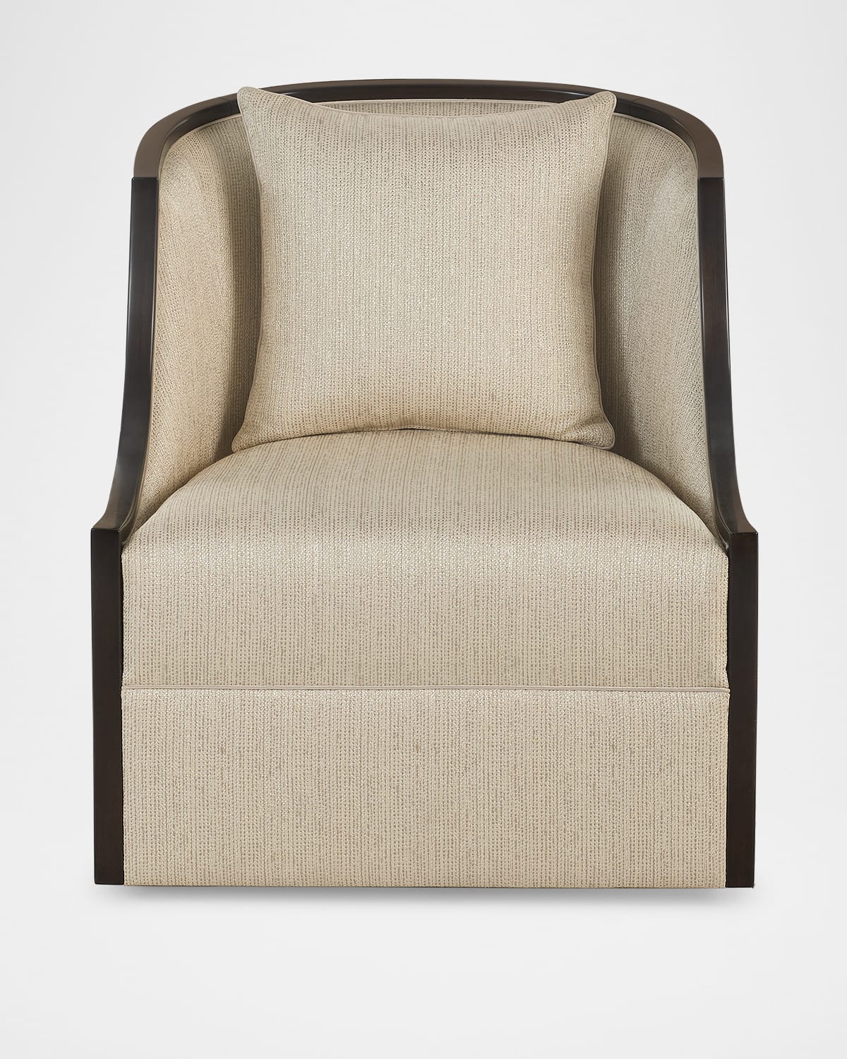 John-richard Collection Ticines Swivel Chair In Beige