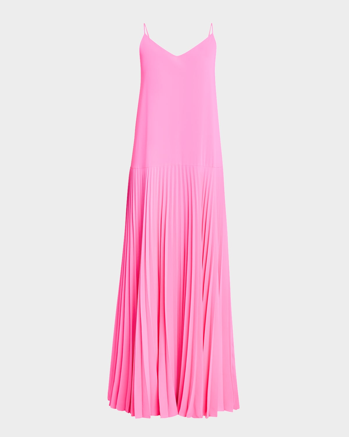 Carve Sleeveless Drop-Waist Pleated Maxi Dress