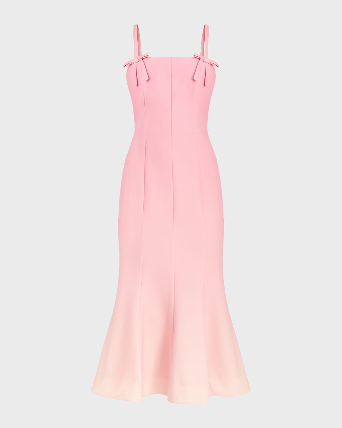 Calista Square-Neck Ombre Mermaid Midi Dress