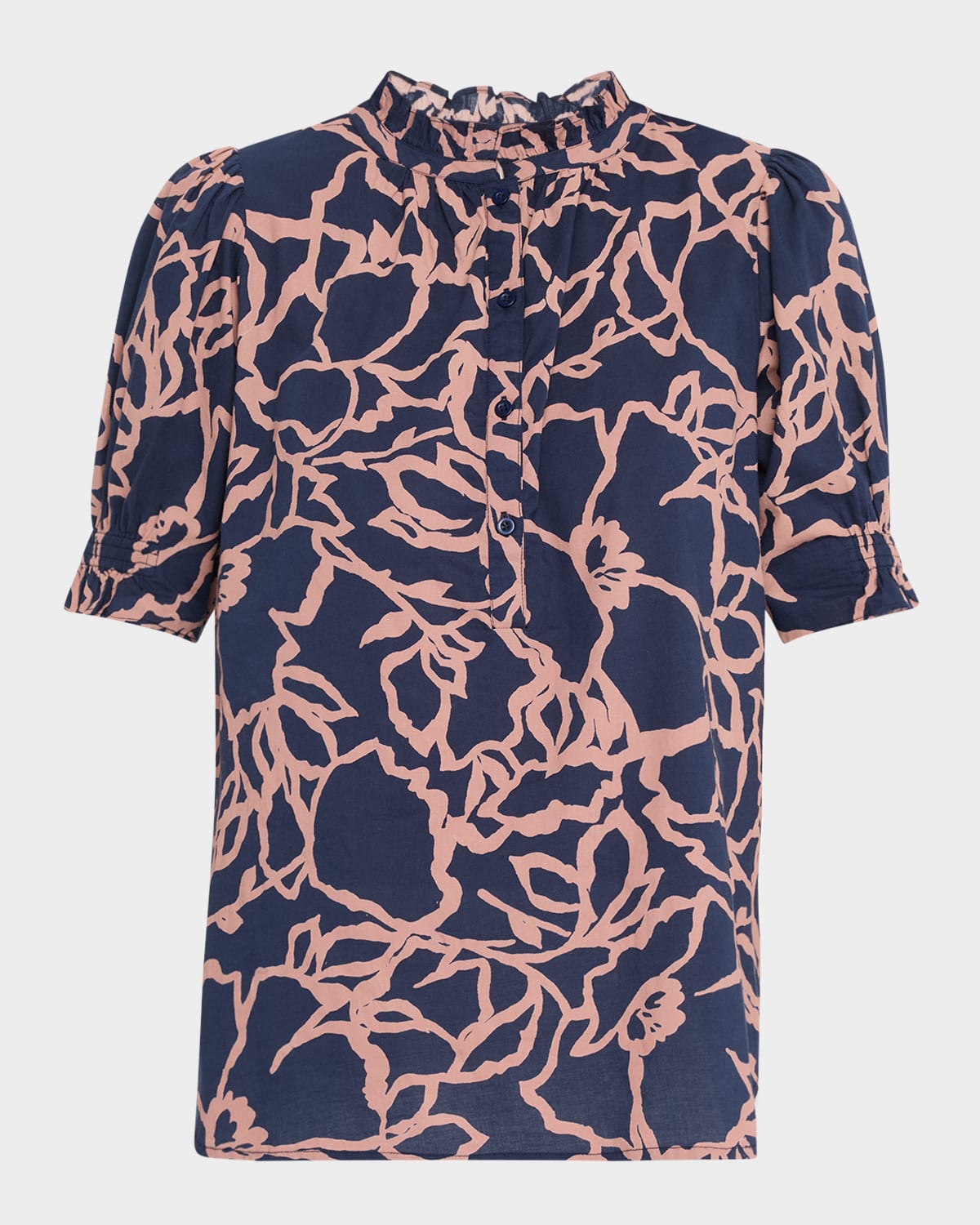 Los Altos Floral-Print Organic Cotton Top