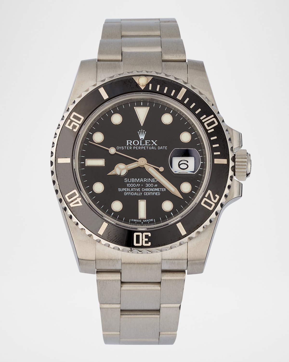 Rolex Stainless Steel and Ceramic Submariner Date 40mm Vintage 2009 Watch
