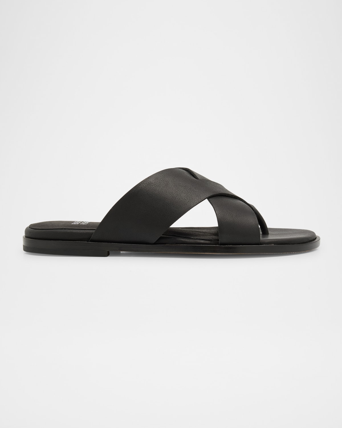 Kisto Leather Crisscross Thong Sandals