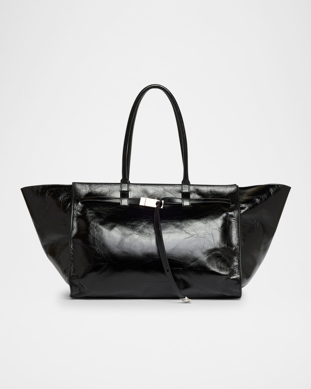 Benedetta Bruzziches Mame La Petite Crinkled Leather Shoulder Bag In Nightly