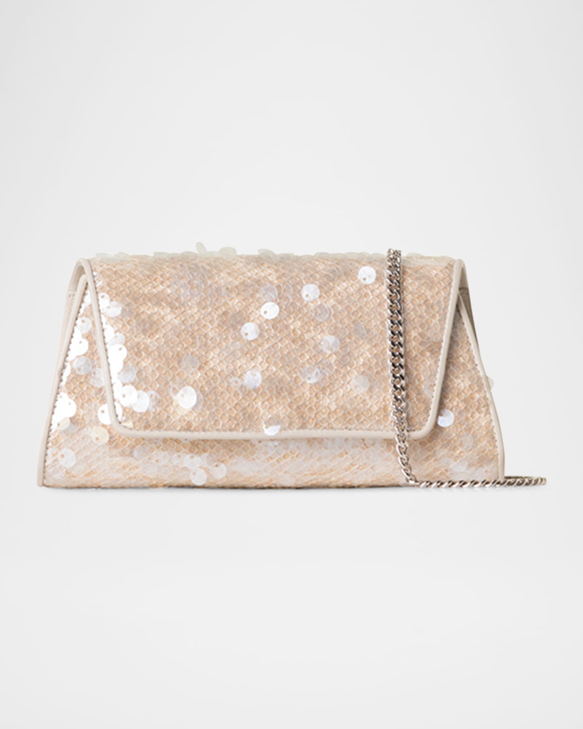 Anouk Mini Sequined Trapezoid Clutch Bag