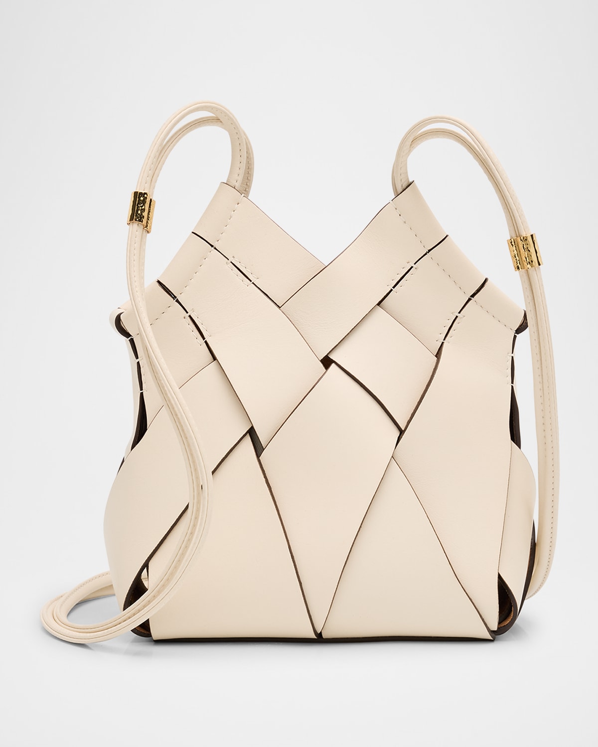 Ulla Johnson Charlotte Woven Leather Crossbody Bag