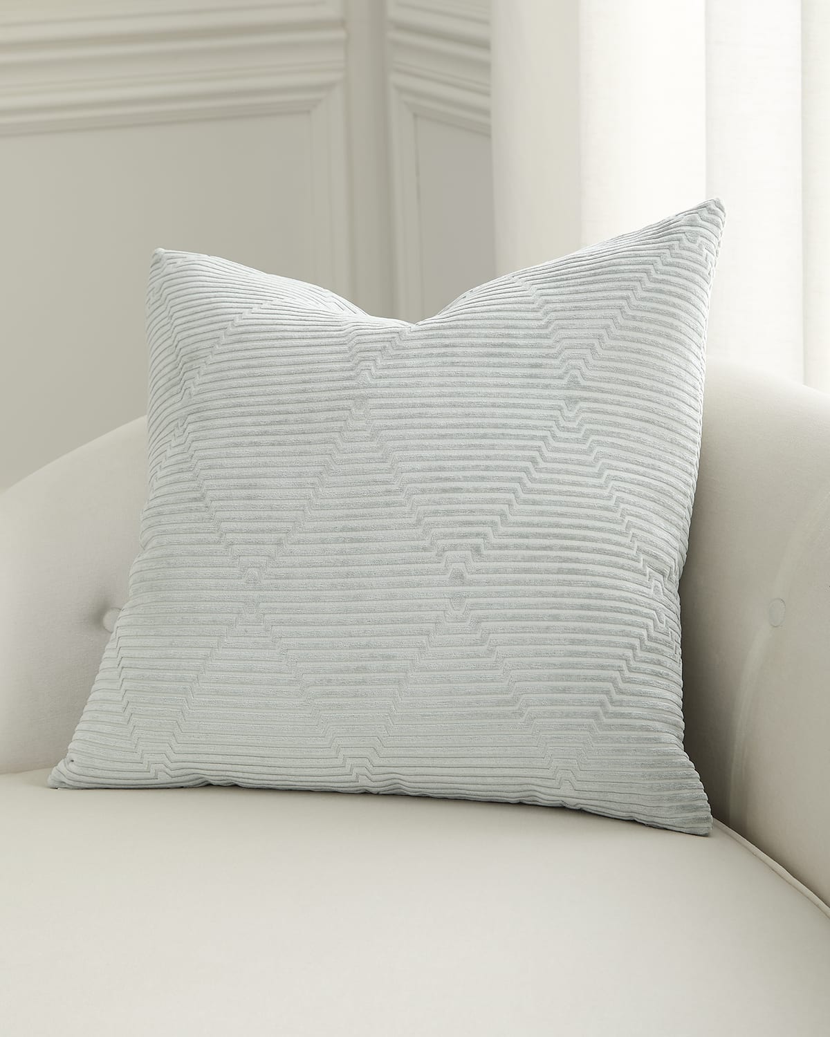 D.v. Kap Home Outline Decorative Pillow, 24" Square In Spa