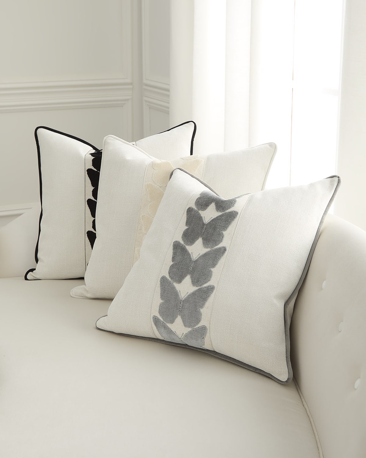 D.v. Kap Home Coleous Decorative Pillow, 24" Square In Sterling