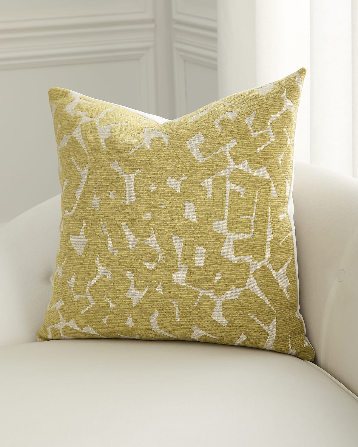 D.v. Kap Home Hero Abstract Decorative Pillow, 24" Square In Dijon