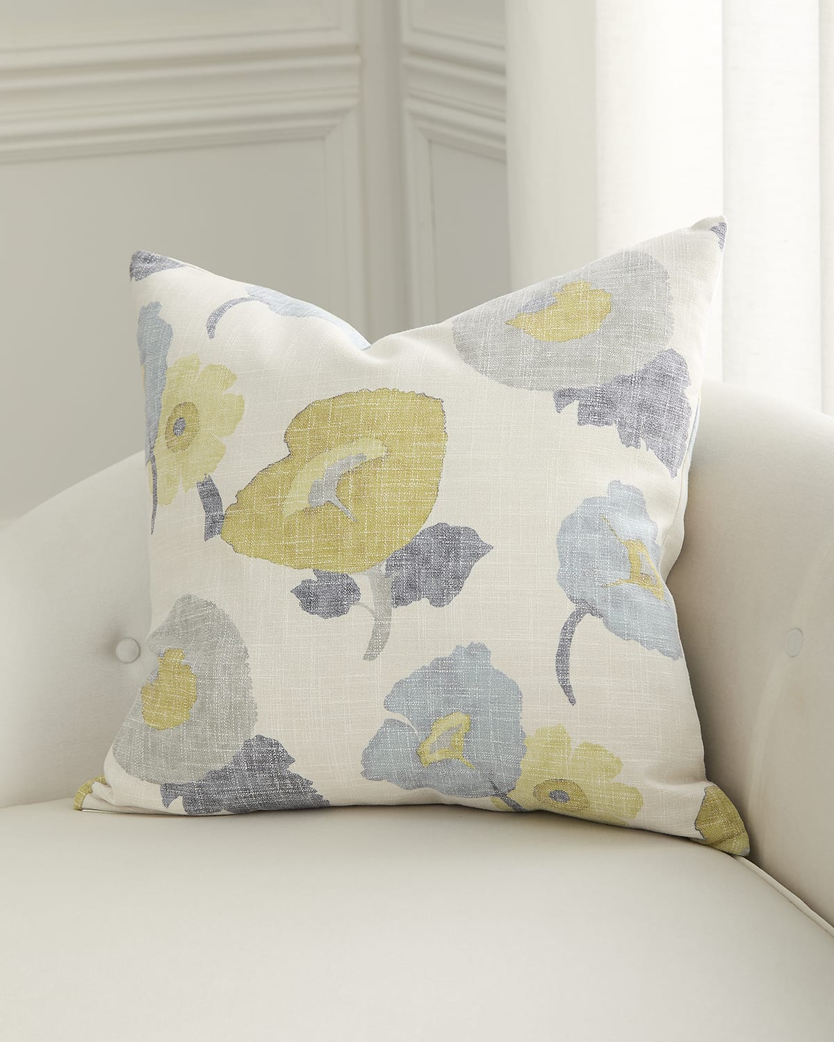 D.v. Kap Home Poppy Decorative Pillow, 24" Square In Citrine
