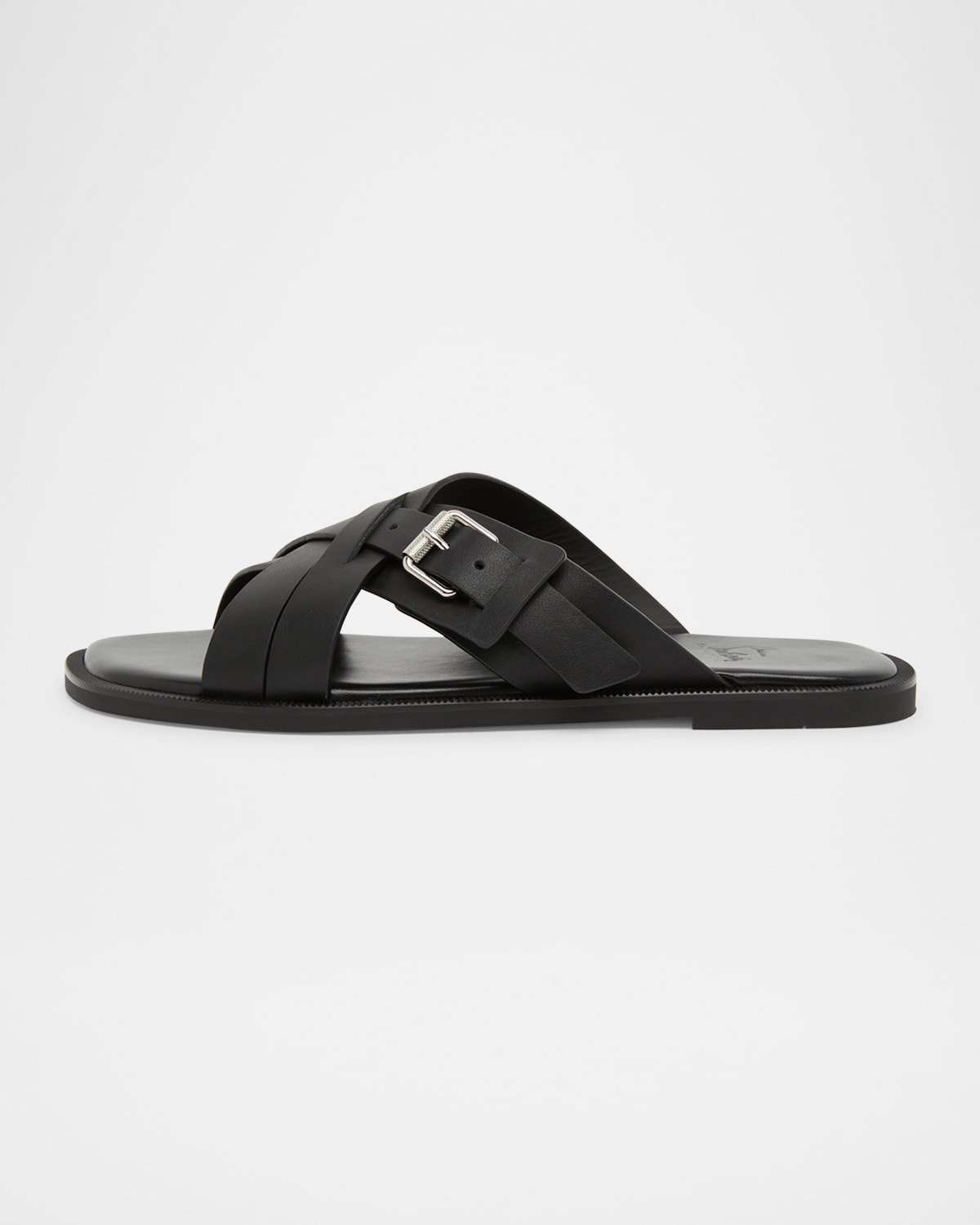 Men's Emircross Crisscross Leather Slide Sandals