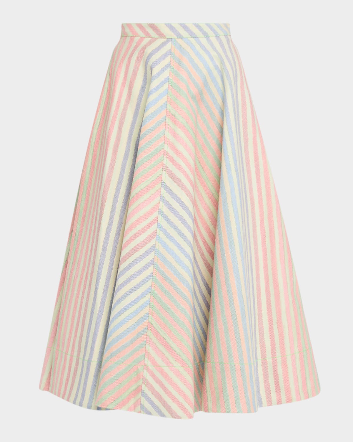 Crayon Stripe Circle Skirt