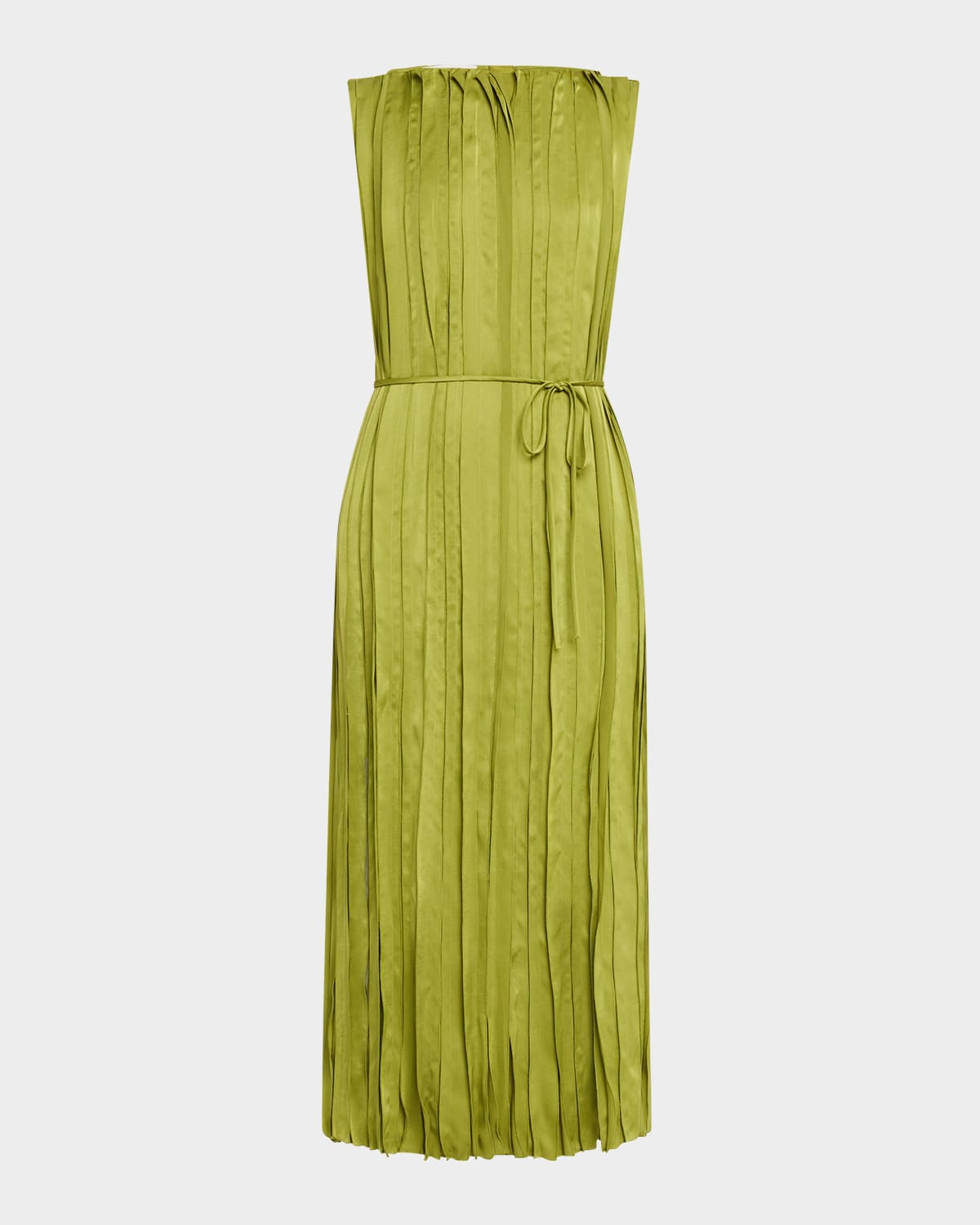 LAFAYETTE 148 SLEEVELESS SLIT-HEM MIDI DRESS 
