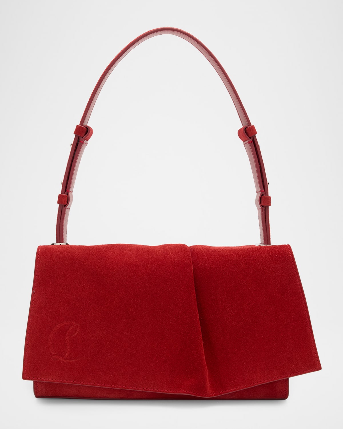 Christian Louboutin Baggy Small Shoulder Bag In Suede