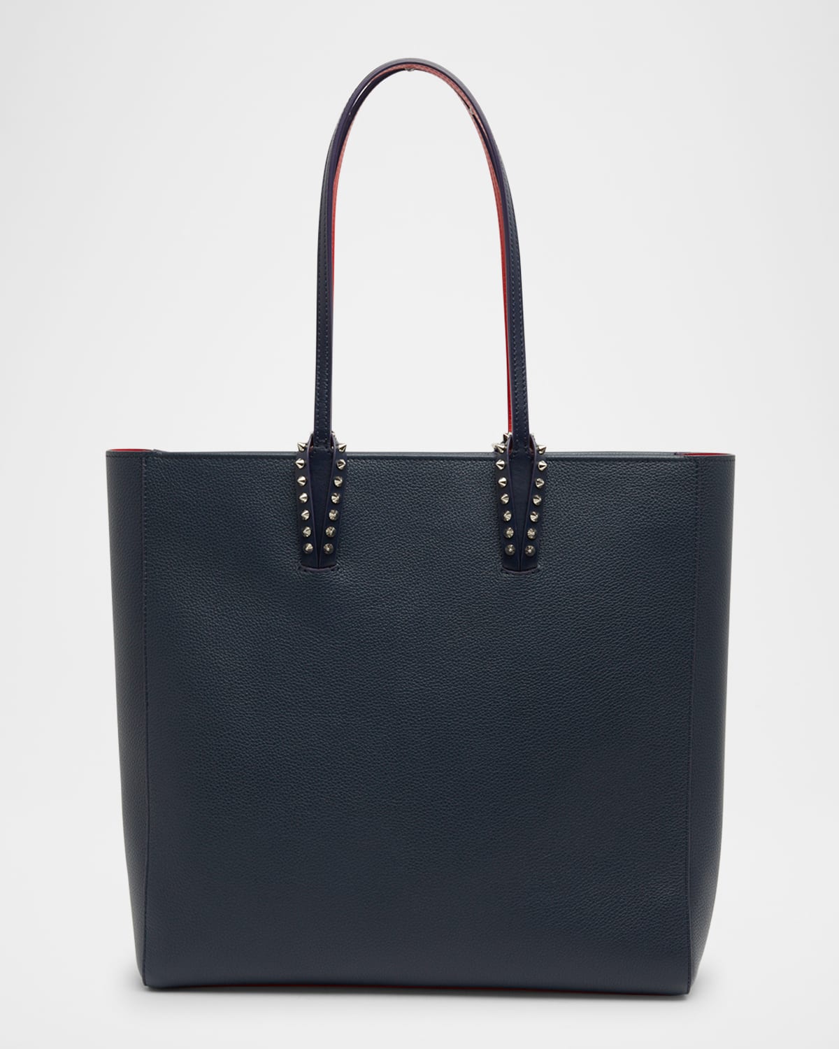 Shop Christian Louboutin Cabata Empire Spike Tote Bag In Leather